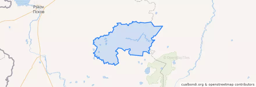 Mapa de ubicacion de Дедовичский район.