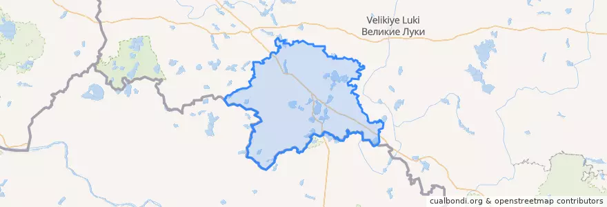 Mapa de ubicacion de Невельский район.