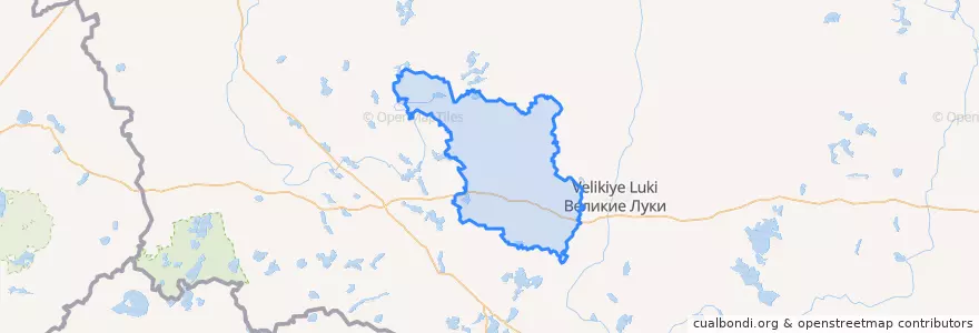 Mapa de ubicacion de Новосокольнический район.