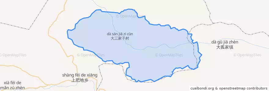 Mapa de ubicacion de 李家台乡.