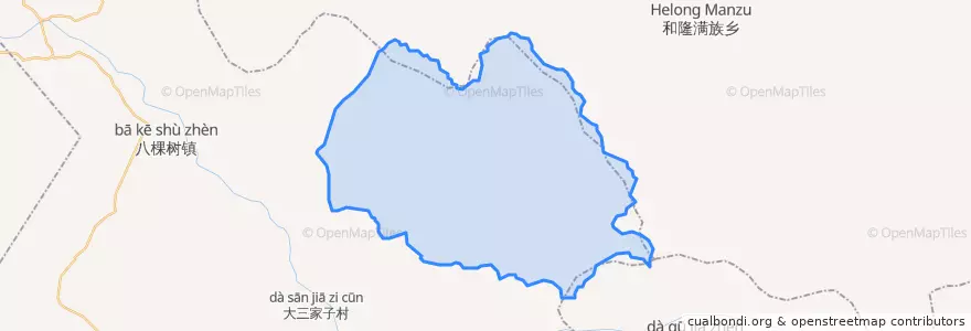 Mapa de ubicacion de Linfeng.