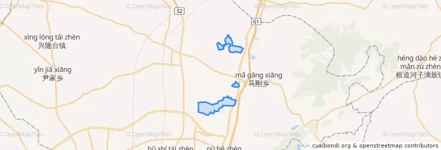 Mapa de ubicacion de Qingshuitai Subdistrict.
