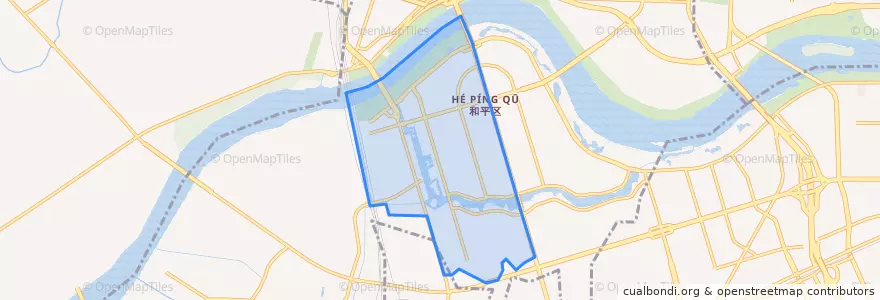 Mapa de ubicacion de 长白街道.