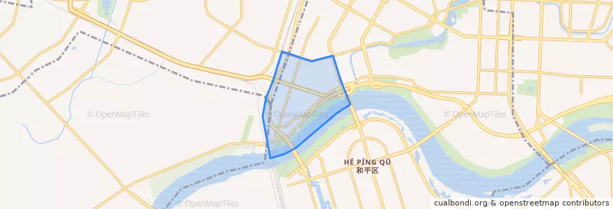 Mapa de ubicacion de 浑河湾街道.