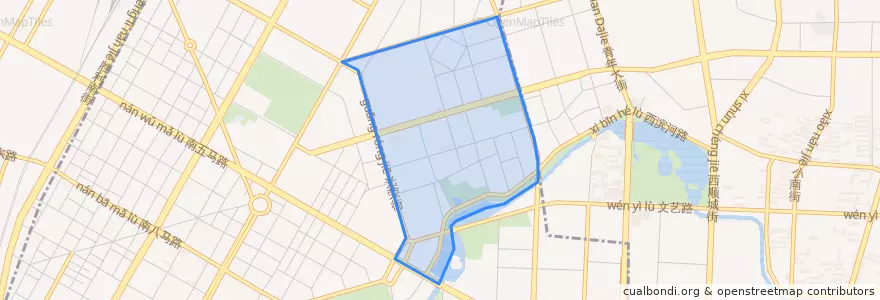 Mapa de ubicacion de 南市场街道.
