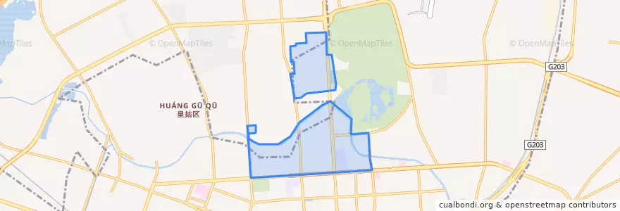 Mapa de ubicacion de Xinle Subdistrict.