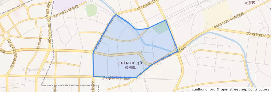 Mapa de ubicacion de 津桥街道.