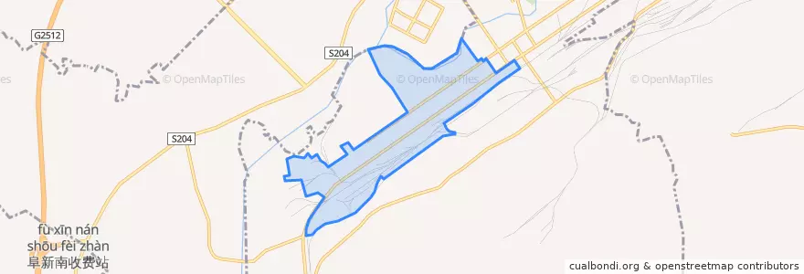 Mapa de ubicacion de 平安西部街道.