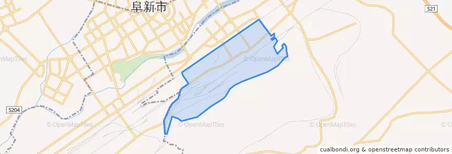Mapa de ubicacion de 煤海街道.