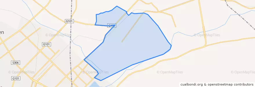 Mapa de ubicacion de Yandu Subdistrict.