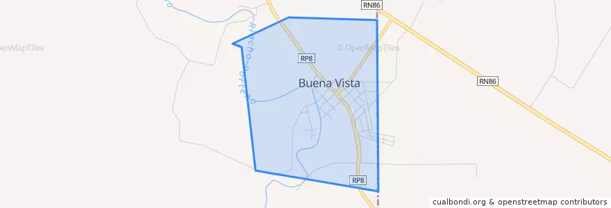 Mapa de ubicacion de Municipio de Buena Vista.