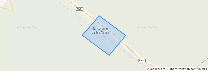 Mapa de ubicacion de Municipio de Bartolomé de las Casas.
