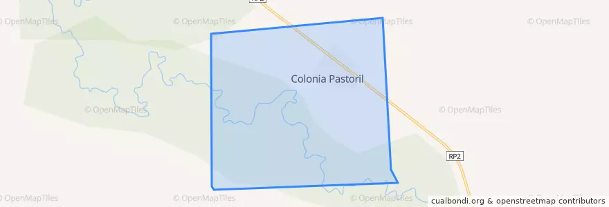 Mapa de ubicacion de Municipio de Colonia Pastoril.
