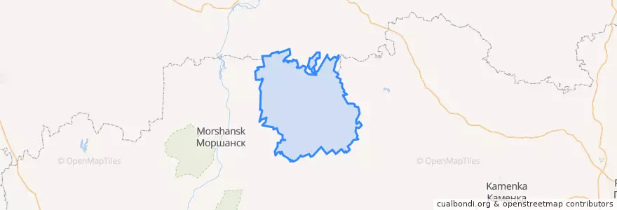 Mapa de ubicacion de Земетчинский район.