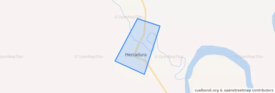 Mapa de ubicacion de Municipio de Herradura.