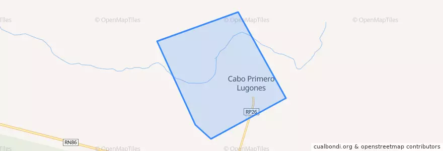 Mapa de ubicacion de Municipio de Cabo Primero Lugones.