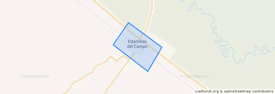 Mapa de ubicacion de Municipio de Estanislao del Campo.