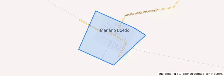 Mapa de ubicacion de Municipio de Mariano Boedo.