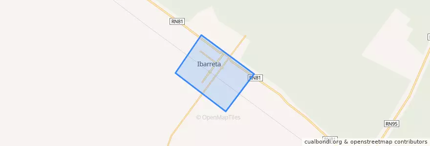 Mapa de ubicacion de Municipio de Ibarreta.