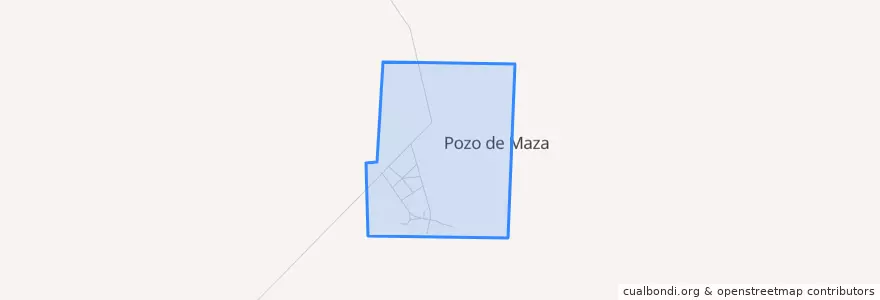 Mapa de ubicacion de Municipio de Pozo de Maza.
