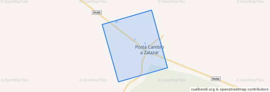 Mapa de ubicacion de Municipio de Posta Cambio Zalazar.