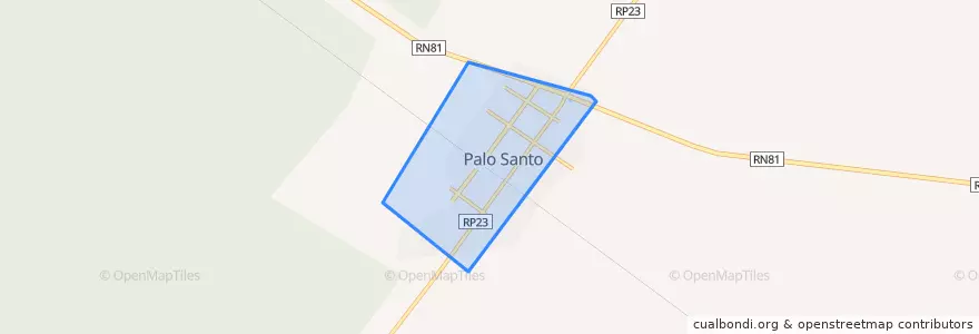 Mapa de ubicacion de Municipio de Palo Santo.