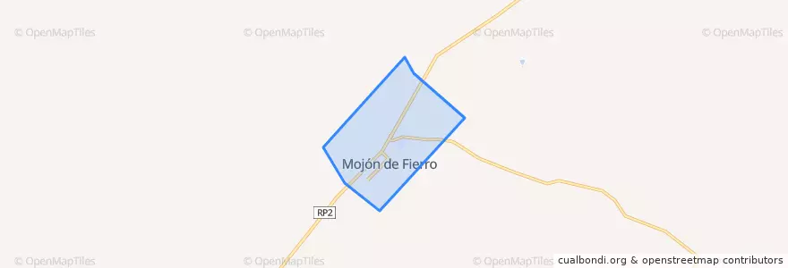 Mapa de ubicacion de Municipio de Mojón de Fierro.