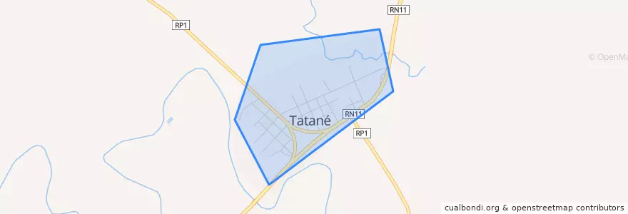 Mapa de ubicacion de Municipio de Tatané.