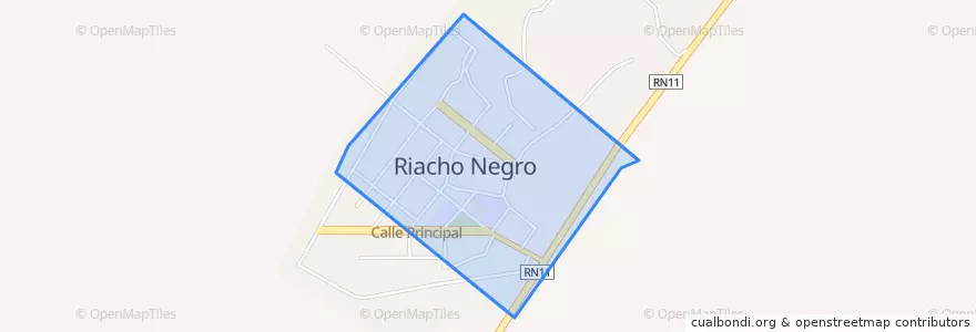 Mapa de ubicacion de Municipio de Riacho Negro.