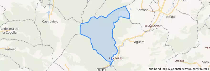 Mapa de ubicacion de Mancomunidad de Nalda, Sorzano y Viguera.
