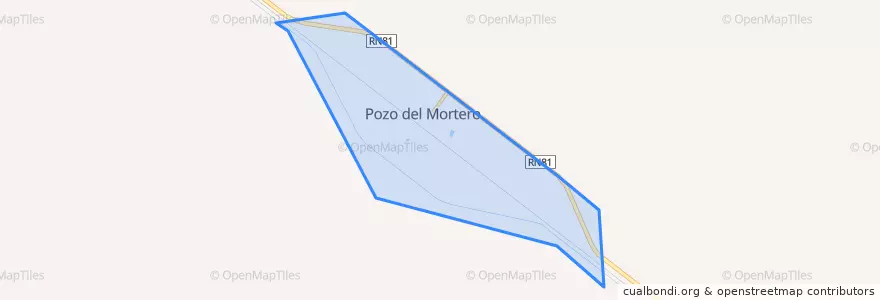 Mapa de ubicacion de Municipio de Pozo del Mortero.