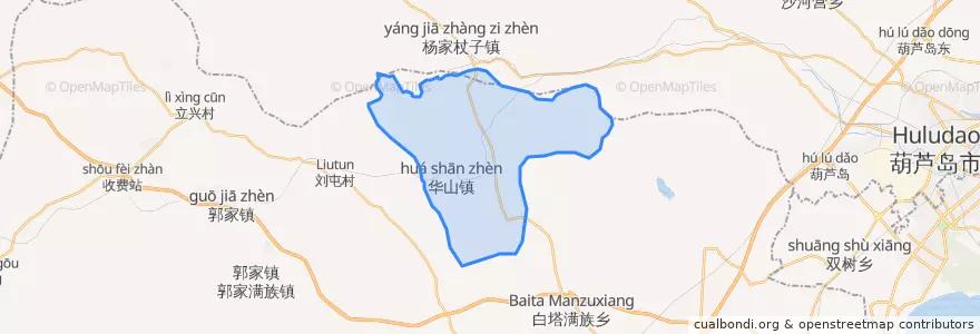 Mapa de ubicacion de 华山街道.