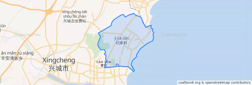 Mapa de ubicacion de 四家屯街道.