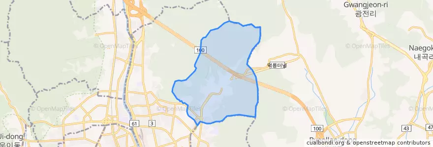 Mapa de ubicacion de 상계3·4동.
