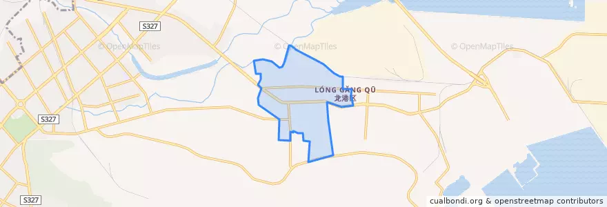 Mapa de ubicacion de 西街道.