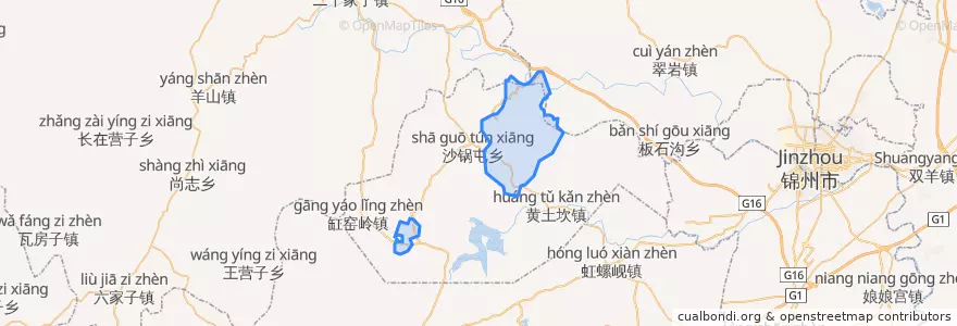 Mapa de ubicacion de 九龙街道.