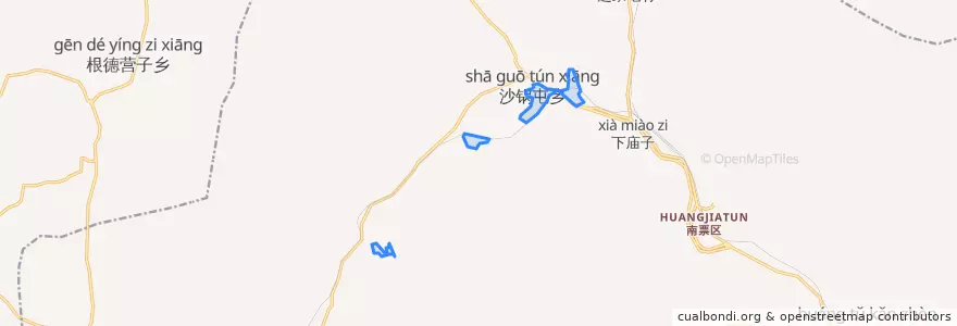Mapa de ubicacion de 沙锅屯街道.