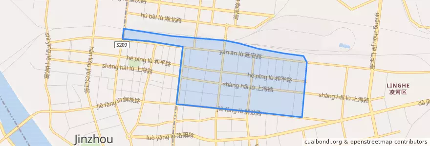 Mapa de ubicacion de 锦铁街道.