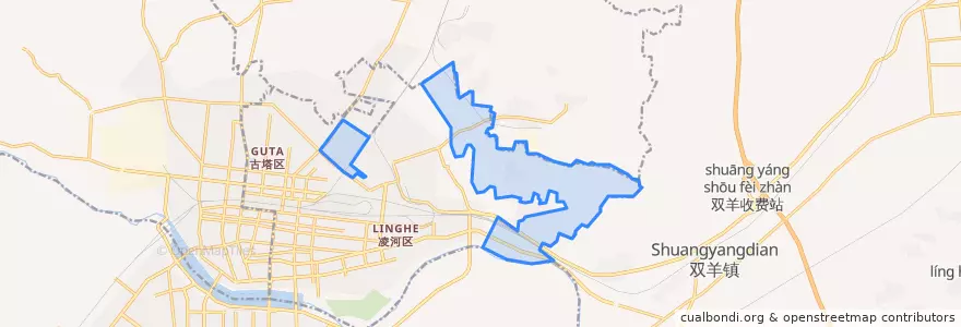 Mapa de ubicacion de 锦州北山农工商总公司.