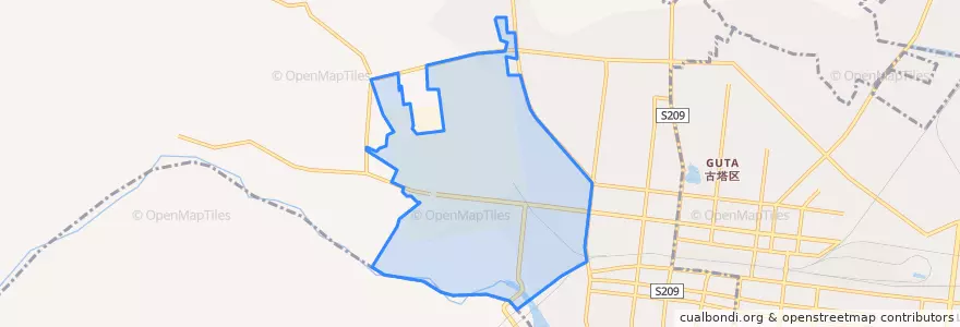 Mapa de ubicacion de 石油街道.