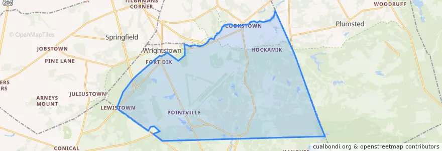 Mapa de ubicacion de New Hanover Township.