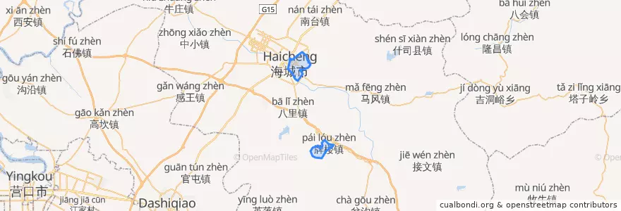 Mapa de ubicacion de 海州街道.