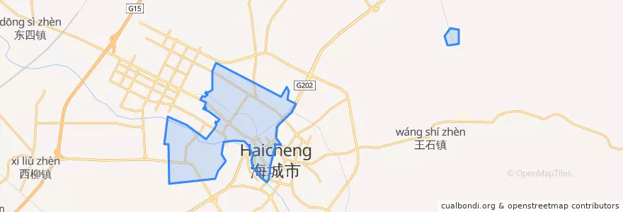 Mapa de ubicacion de 兴海街道.