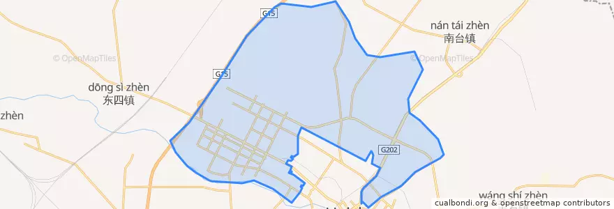 Mapa de ubicacion de 验军街道.