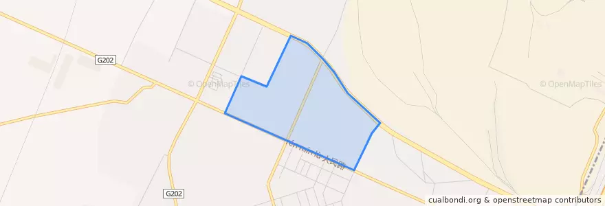 Mapa de ubicacion de Gonghe Subdistrict.