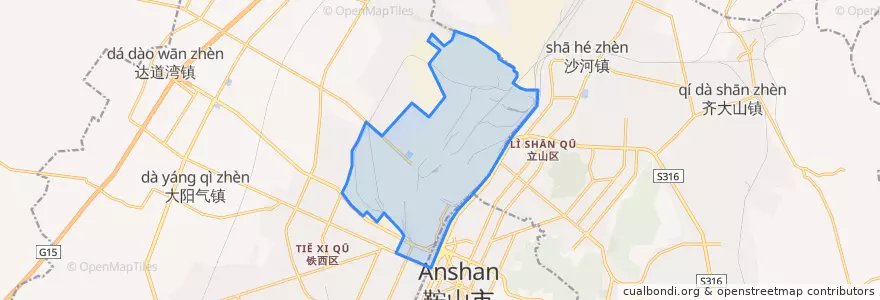 Mapa de ubicacion de 启明街道.
