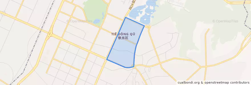 Mapa de ubicacion de Changqing Subdistrict.