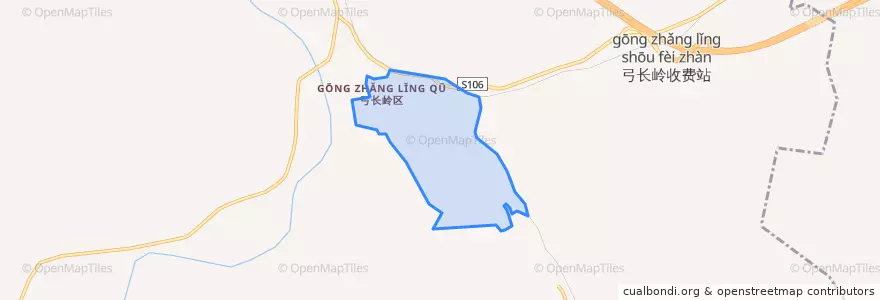 Mapa de ubicacion de Tuanshan Subdistrict.