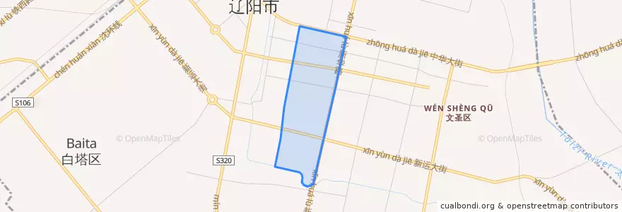 Mapa de ubicacion de 武圣街道.