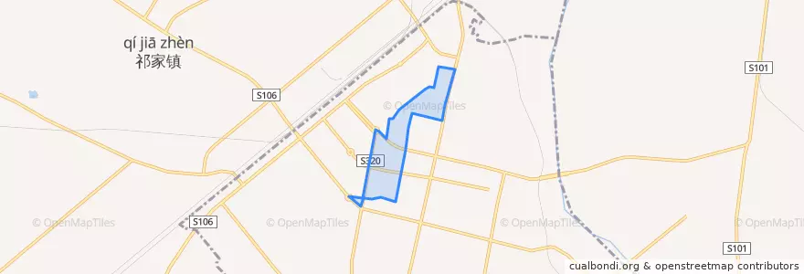 Mapa de ubicacion de Xinghuo Subdistrict.